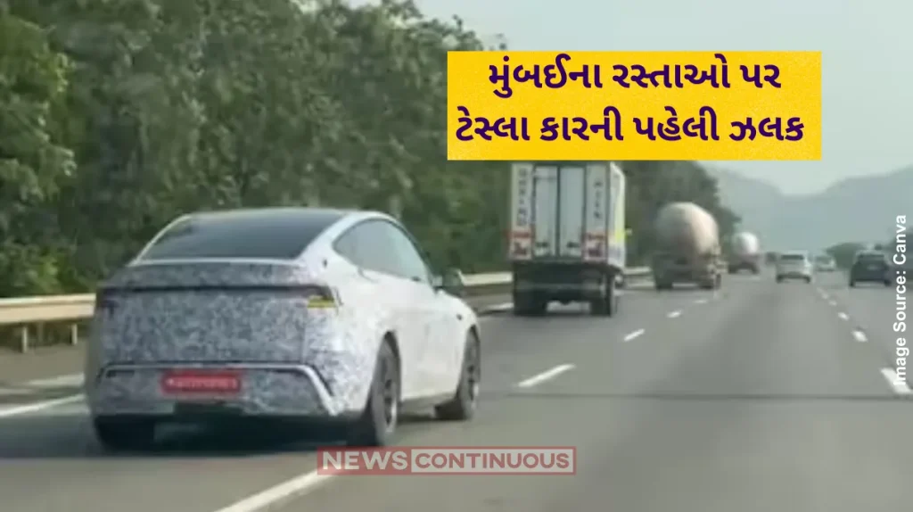 Tesla Test Drive Mumbai Tesla on Indian roads! 2025 Model Y spotted testing near Mumbai Launch soon