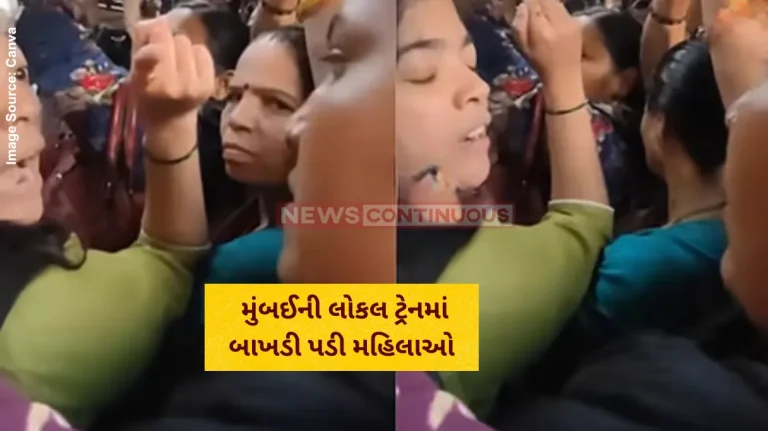 Women Fight VideoMumbai Local Train Viral Video Argument Between Two Women Escalates Into Violent Fight, Watch