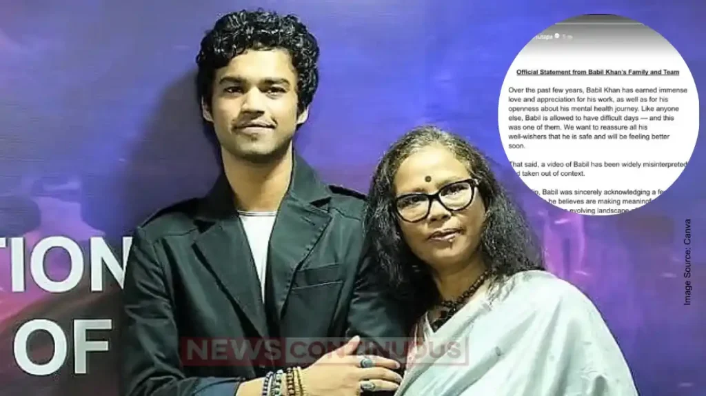 Babil Khan Viral Video Sparks Controversy Mother Sutapa Issues Official Statement