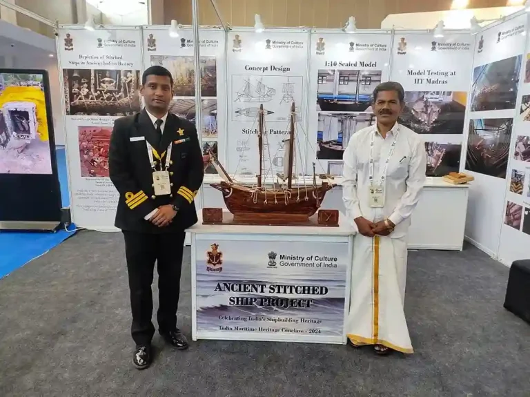 Indian Navy to induct Ajanta Cave painting inspired world’s only ‘stitched ship’ today (2) Indian Navy to induct Ajanta Cave painting inspired world's only 'stitched ship' today