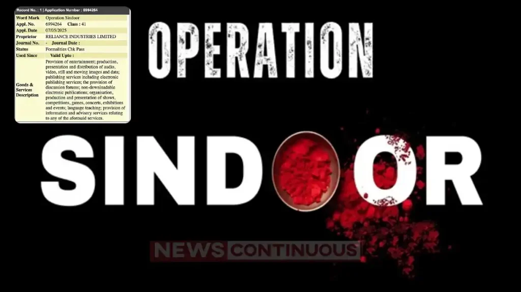 Jio Studios Withdraws Trademark Application for Operation Sindoor