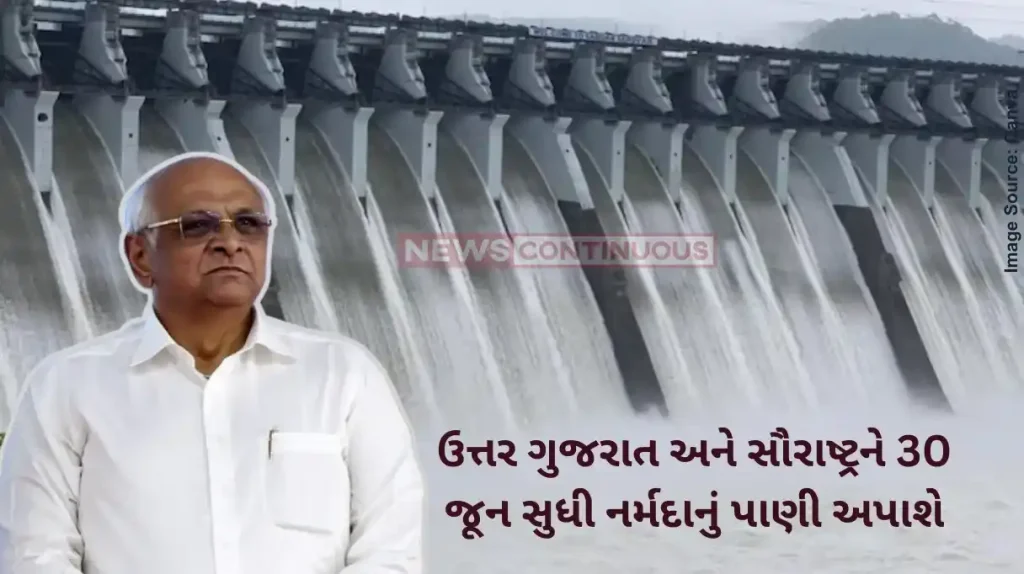 Narmada Water North Gujarat and Saurashtra will be provided 30,689 MCFT of Narmada water for irrigation and drinking purposes till 30 June 2025.