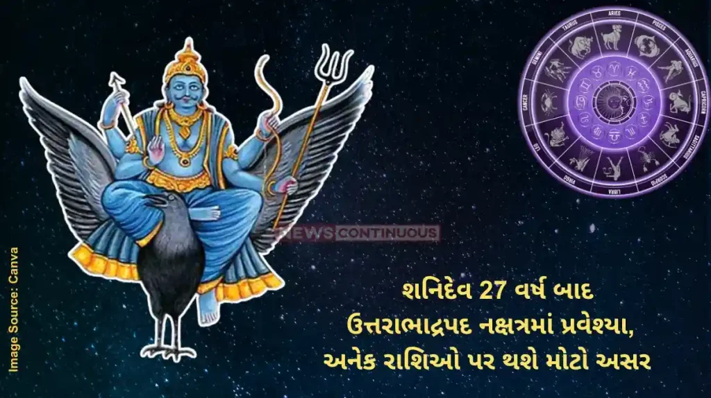 Shani Dev Nakshatra Shani Dev enters Uttara Bhadrapada Nakshatra after 27 years, major impact on zodiac signs