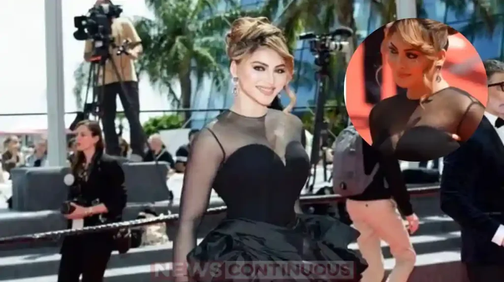 Urvashi Rautela reacts to torn dress at Cannes 2025