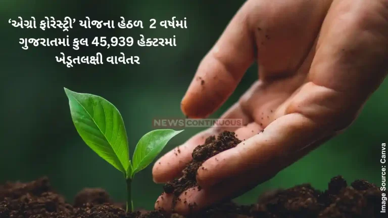 Agroforestry 45,939 hectares of farmer-oriented plantations have done in Gujarat in the last two years Under the ‘Agro Forestry’ scheme,