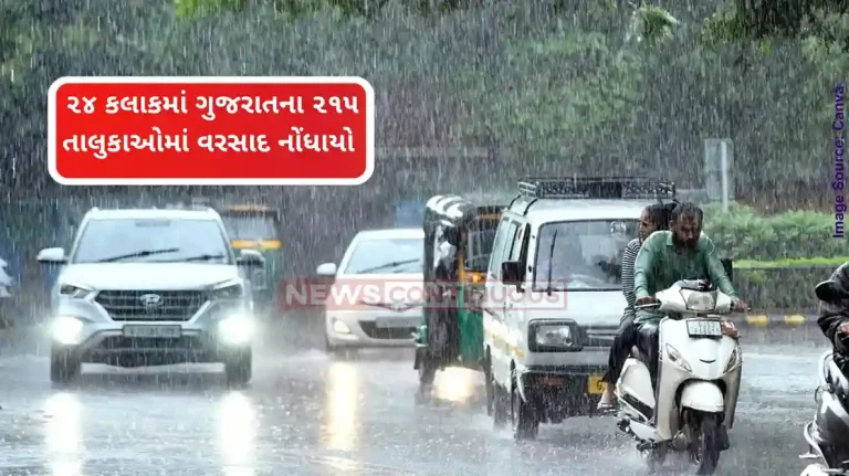 Gujarat Rain News 6 inches of rain fell in Maliya, Hatina and Wadali and more than 5 inches in Talala, Visavadar, Mangrol, Mahuva