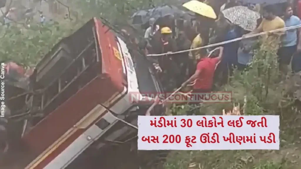 Mandi Bus Accident Himachal Pradesh 25 injured, some trapped after bus falls into gorge in Mandi, rescue operation underway