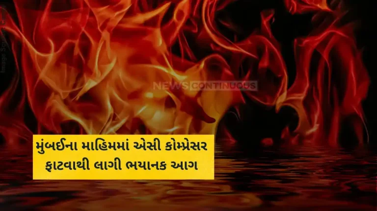 Mumbai Fire News Major fire breaks out in Mahim due to AC compressor explosion; Two die in blaze.