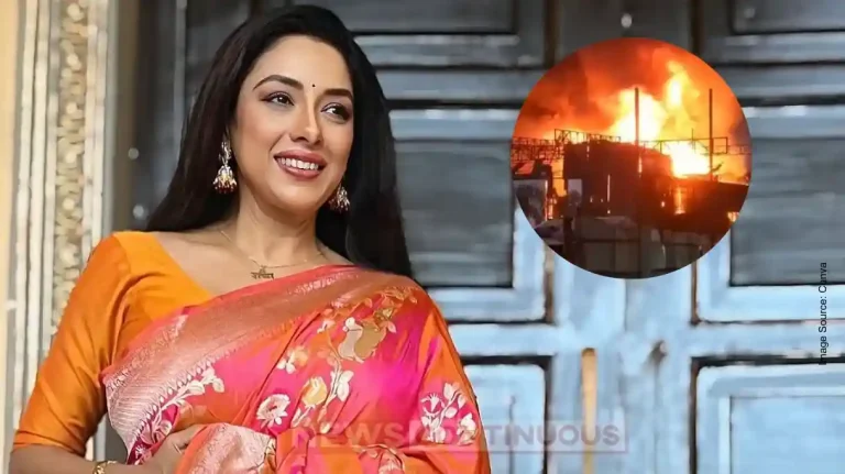 Rupali Ganguly Reacts After Anupamaa Set Catches Fire Rupali Ganguly Reacts After Anupamaa Set Catches Fire