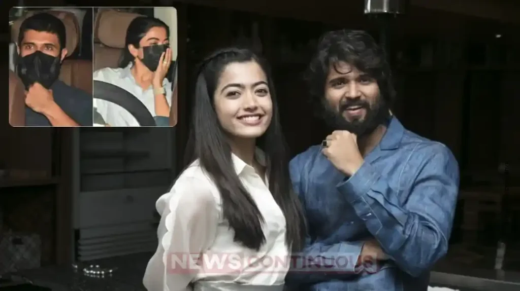 vijay devarakonda and rashmika mandanna spotted together in one car
