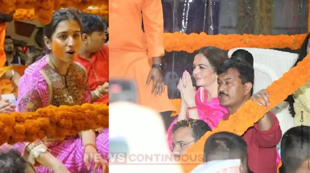 Ambani family Lead Ganpati Visarjan at Antilia, Gulal and Joy Fill the Air