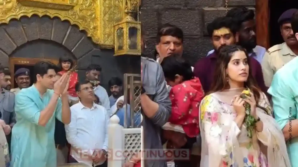 Janhvi Kapoor and Siddharth Malhotra Visit Shirdi Ahead of 'Param Sundari' Release, Video Goes Viral