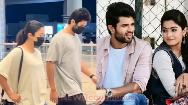 Rashmika Mandanna and Vijay Deverakonda Spotted Together at Hyderabad Airport