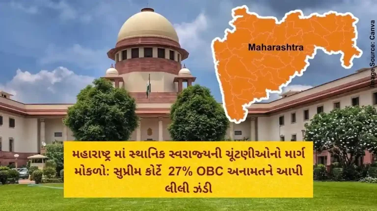 મહારાષ્ટ્ર માં સ્થાનિક સ્વરાજ્યની ચૂંટણીઓનો માર્ગ મોકળો: સુપ્રીમ કોર્ટે  27% OBC અનામતને આપી લીલી ઝંડી