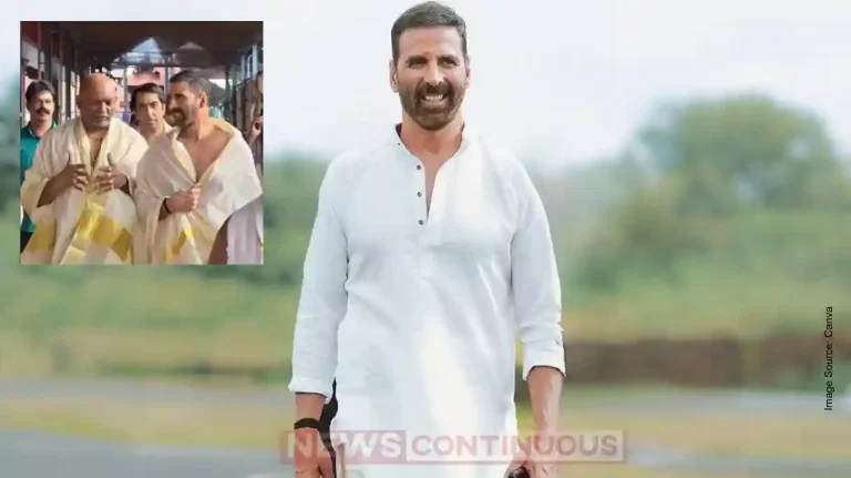 Akshay Kumar Visits Kerala Temple in Helicopter, Fans Love His Traditional Mundu Look