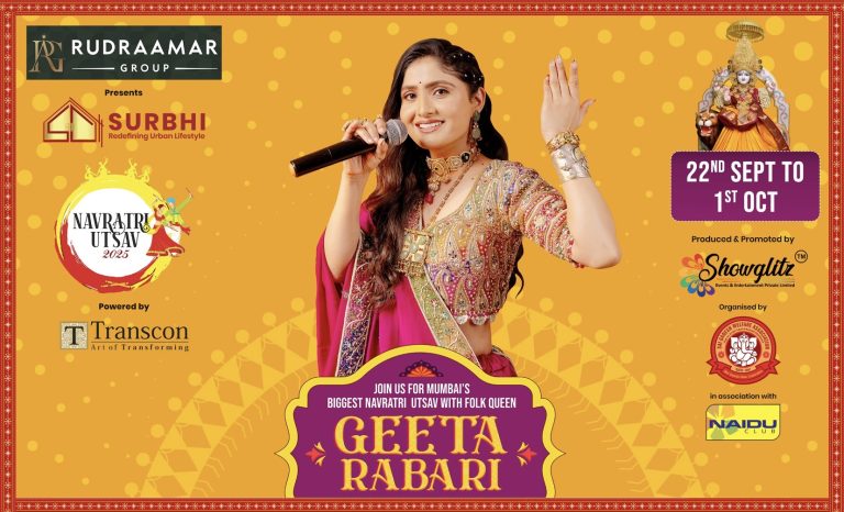 Borivali Navratri Utsav 2025 Geeta Rabari Live Performance Rudramar Group Presents