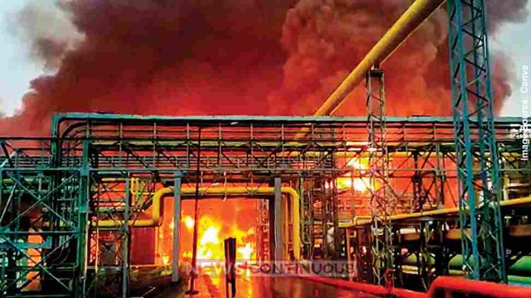 CNG ONGC ઉરણ પ્લાન્ટમાં લાગેલી આગથી પુરવઠો ખોરવાયો CNG ONGC ઉરણ પ્લાન્ટમાં લાગેલી આગથી પુરવઠો ખોરવાયો