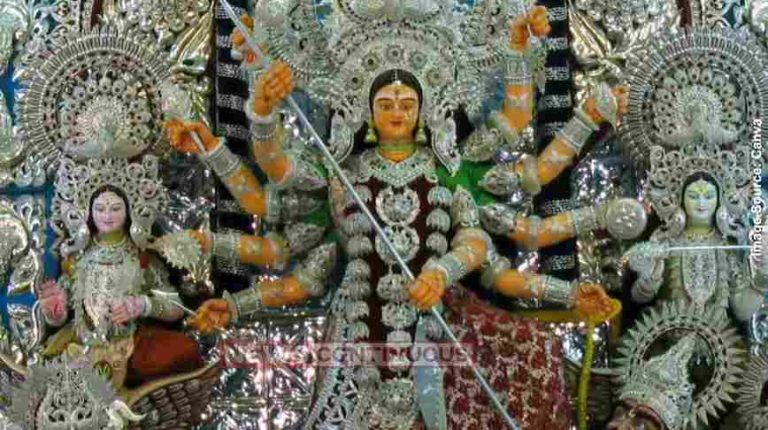 Durga Puja અધધ આટલા કિલો ચાંદી અને સોનાનો મુગટ