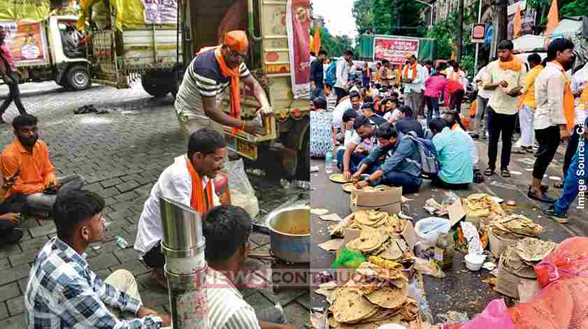 Maratha Protest બહેનોએ મોકલેલી ભાખરી-ચટણી કચરામાં, પંચપકવાનનો આનંદ માણતા આંદોલનકારીઓ