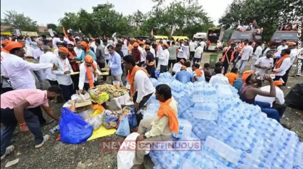 Maratha Protest Ends, But a Huge Pile of 'Bhakris' and Water Bottles Remain; What Did the Protesters Do