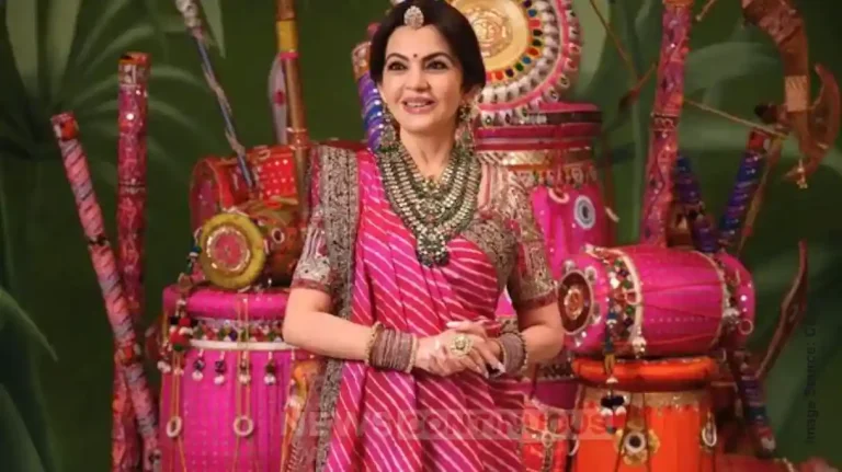 Nita Ambani’s Navratri Look in Nine Colors Stuns Social Media; Inspired by Goddess Durga