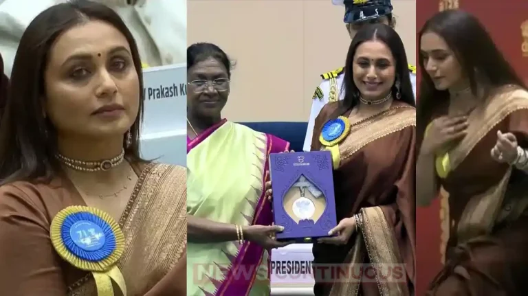 Rani Mukerji Wins National Award for ‘Mrs. Chatterjee Vs Norway’; Her Traditional Look Steals the Show