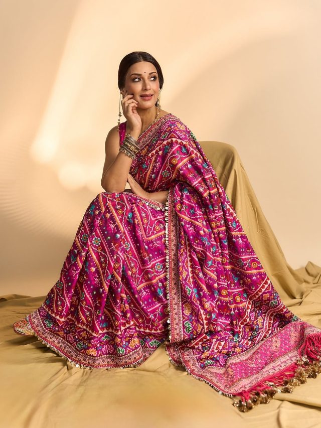 ટ્રેડિશનલ વેર માં જોવા મળી સોનાલી બેન્દ્રે, 50 વર્ષ ની ઉંમરે પણ તેનો જાદુ છે યથાવત