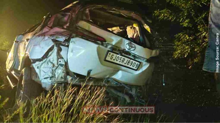 Nashik car accident નાસિકમાં કાર અકસ્માત શિરડી જઈ રહેલા ગુજરાતના