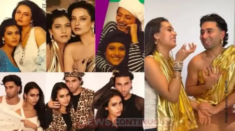 Nysa Devgn and Orry Recreate Kajol-Rekha’s Iconic 1996 Photoshoot, Internet Reacts Nysa Devgn and Orry Recreate Kajol-Rekha’s Iconic 1996 Photoshoot, Internet Reacts