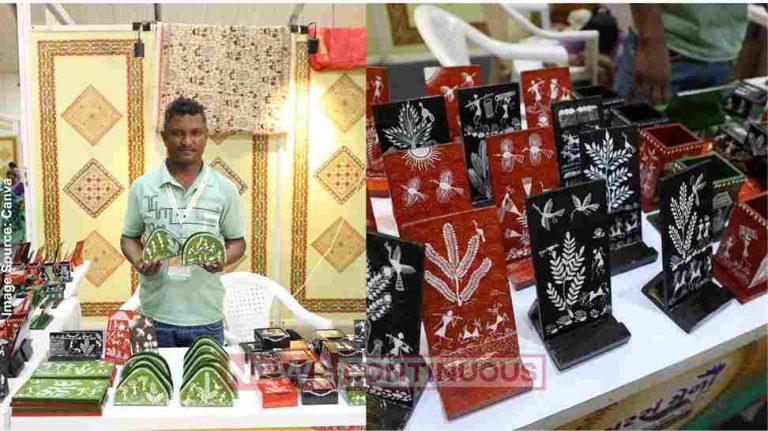 Warli Art દાદરા નગરહવેલીના દૂધની ગામના આદિવાસી પરિવારે વારલી આર્ટથી