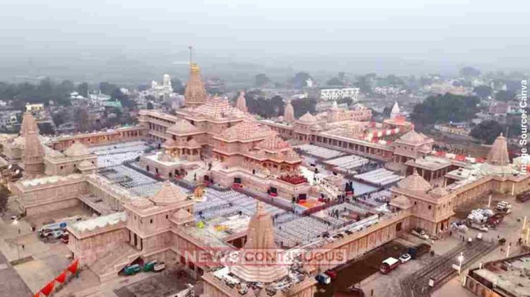 Ram temple religion flag રામ મંદિરના શિખર પર સ્થાપિત થનારી ધર્મ