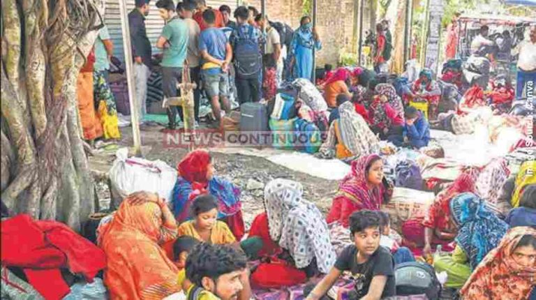 Sandeshkhali Infiltration સંદેશખાલીમાં ઘૂસણખોરો કેમેરા સામે આવતા