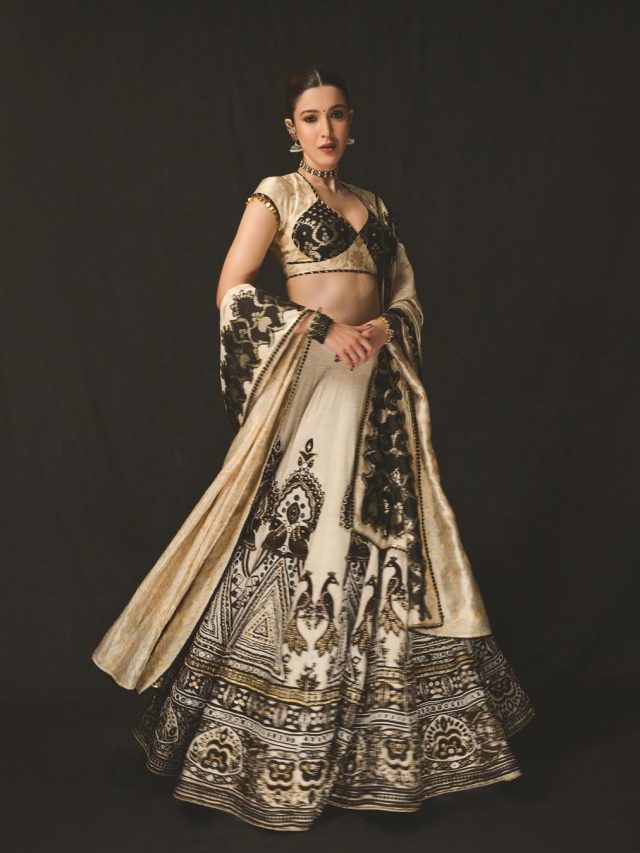 લહેંગા ચોળી માં શનાયા કપૂર એ આપ્યા એક થી એક પોઝ, અભિનેત્રી ની તસવીરો થઇ વાયરલ