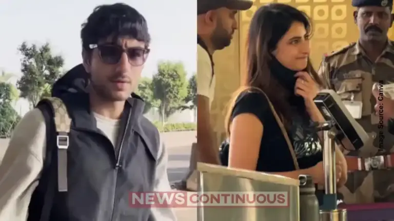 Ibrahim Ali Khan and Palak Tiwari spotted together at Mumbai airport; Couple heads for New Year vacation amid dating rumors.