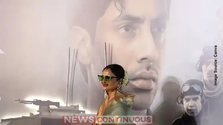 Rekha kisses Agastya Nanda’s poster at 'Ikkis' screening; Pays tribute to late Dharmendra ahead of the film's release