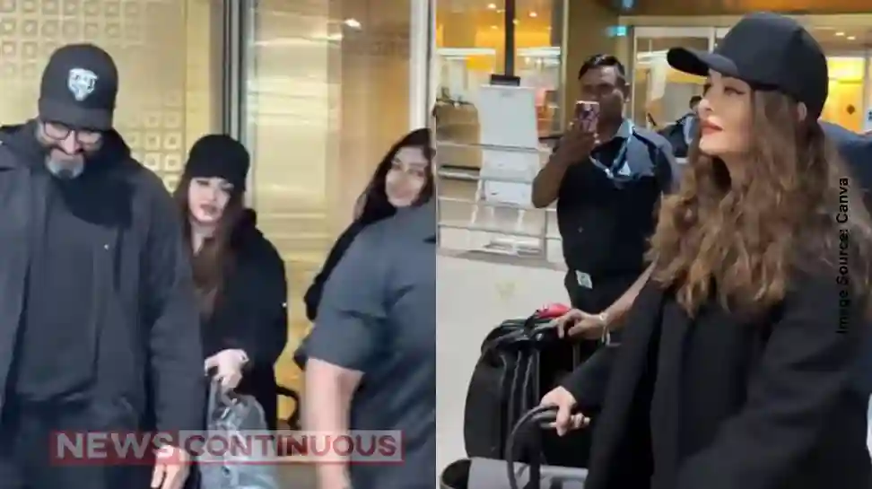 Aishwarya Rai, Abhishek and Aaradhya return from New York vacation; Family's 'All Black' airport look goes viral