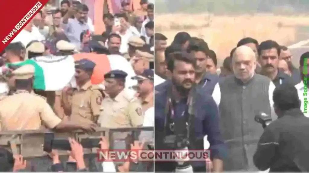 Ajit Pawar Funeral LIVE Amit Shah, Fadnavis, and Shinde Reach Baramati; Thousands Gather to Bid Farewell to 'Dada'