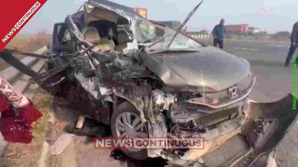 Delhi-Mumbai Expressway Accident 4 killed as speeding truck drags car for 4km; devotees were returning from Mahakal temple.