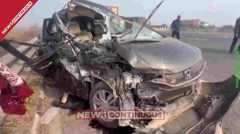 Delhi-Mumbai Expressway Accident 4 killed as speeding truck drags car for 4km; devotees were returning from Mahakal temple.