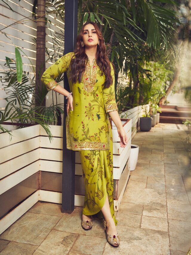 હુમા કુરેશીનો ગ્રીન ક્લાસિક અને સ્ટાઈલિશ લુક જોઈ ચાહકો થયા દીવાના