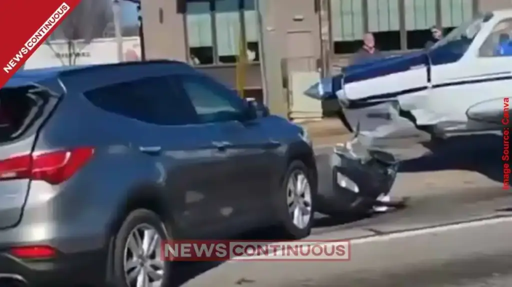 Dramatic Emergency Landing in Georgia, USA Small Plane Crashes into Cars on Busy Street; Video Goes Viral