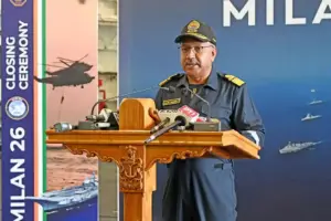 MILAN 2026 Concludes A Grand Display of Global Naval Cooperation and Maritime Might; INS Vikrant Hosts the Final Phase with 42 Warships.