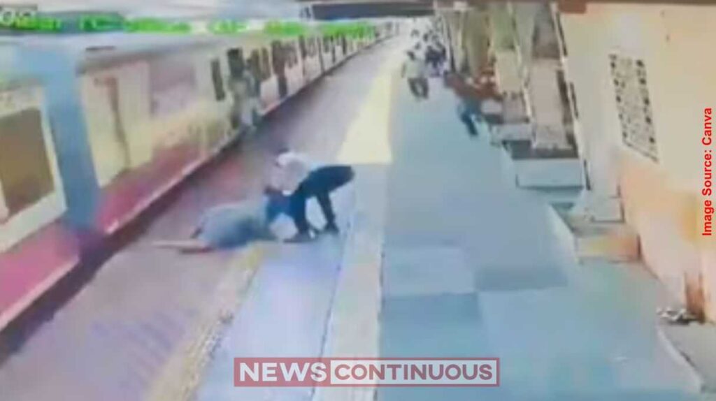 Mumbai Local Train Accident કુર્લા સ્ટેશન પર TC દેવદૂત બનીને આવ્યો ચાલુ ટ્રેને ઉતરતા વૃદ્ધ મુસાફરનો