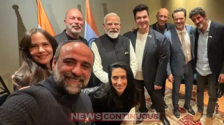 PM Modi Shares Light Moment with 'Fauda' Stars in Israel: Jokes "No Undercover Work Needed" for the Selfie.