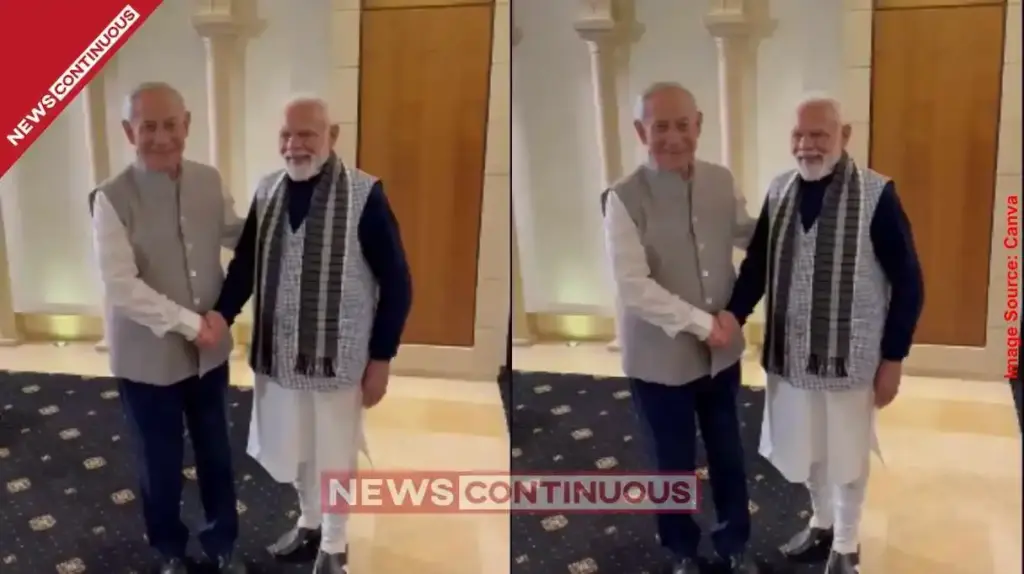 Saffron Surprise in Israel PM Benjamin Netanyahu Dons Traditional Indian Jacket to Honor Friend PM Modi During Dinner.