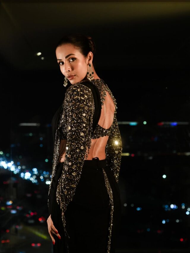 52 વર્ષની ઉંમરે મલાઈકા અરોરાનો કાતિલાના સાડી લુક થયી વાયરલ