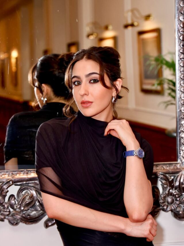 સારા અલી ખાને બ્લેક બોડીકોન ડ્રેસમાં મચાવી ધમાલ, ગ્લેમરસ લુક જોઈ ફેન્સ થયા દિવાના!