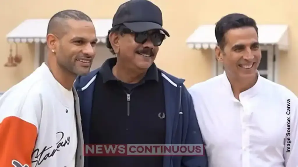 ‘Bhoot Bungla’ Set Turns into Cricket Ground: Akshay Kumar and Shikhar Dhawan Enjoy Fun Match; BTS Video Viral.