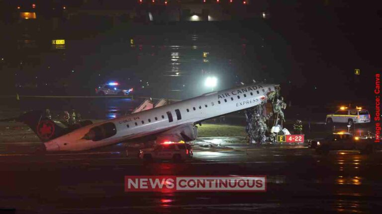Air Canada Express Plane Collides with Truck on Runway at New York’s LaGuardia Airport; Ground Stop Issued After Several Injuries