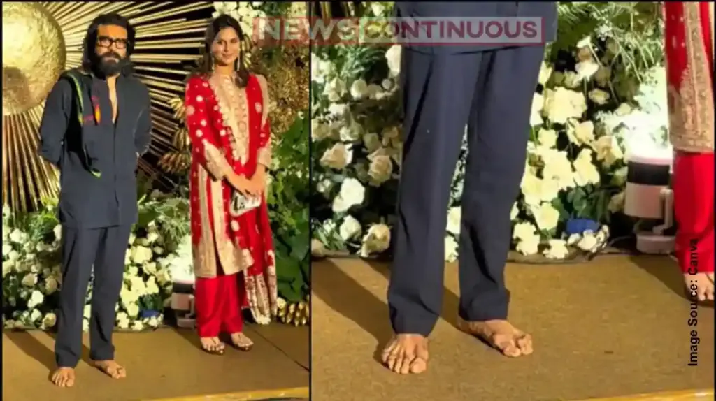 Ram Charan Attends Rashmika-Vijay Reception Barefoot; Here’s the Inspiring Reason Behind His Simple Look.